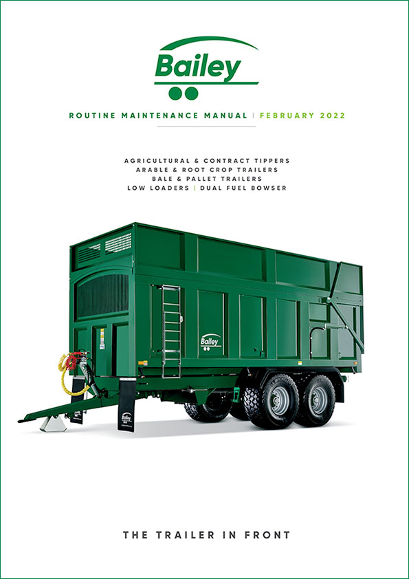 Bailey Trailers Routine Maintenance Manual