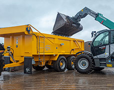 Contract Tipper being loaded side view