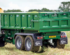 High Lift Trailer in the field