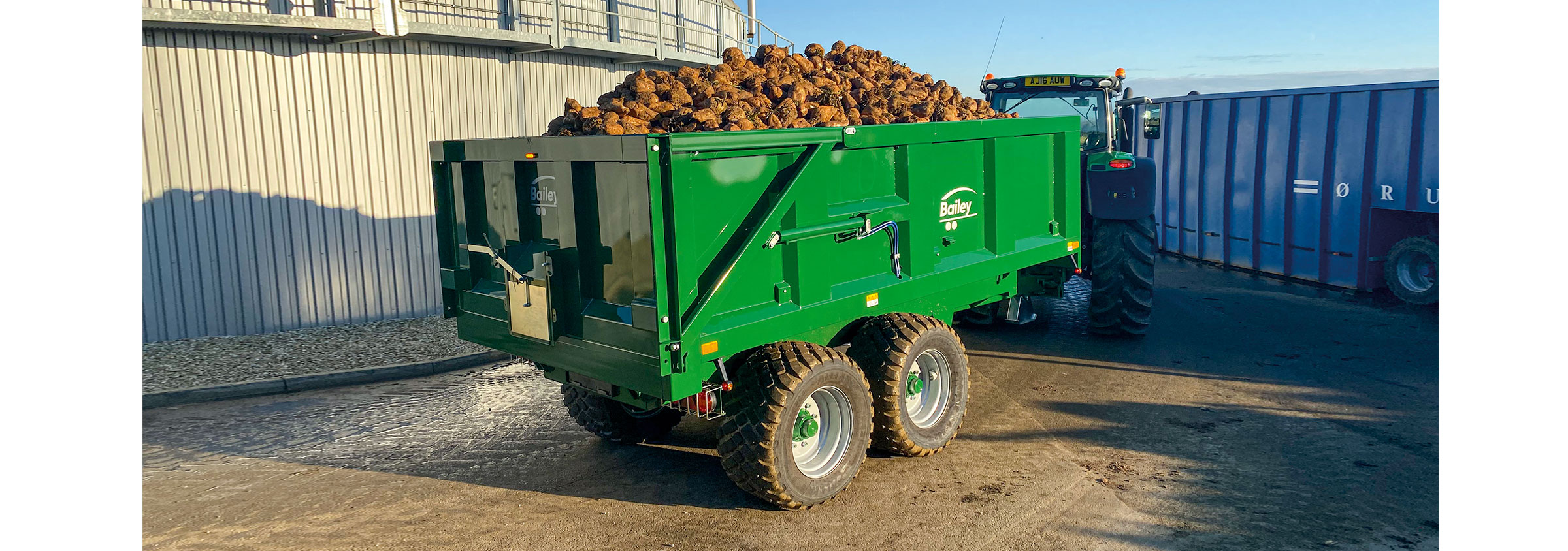 TB8-11 trailer filled with root crops