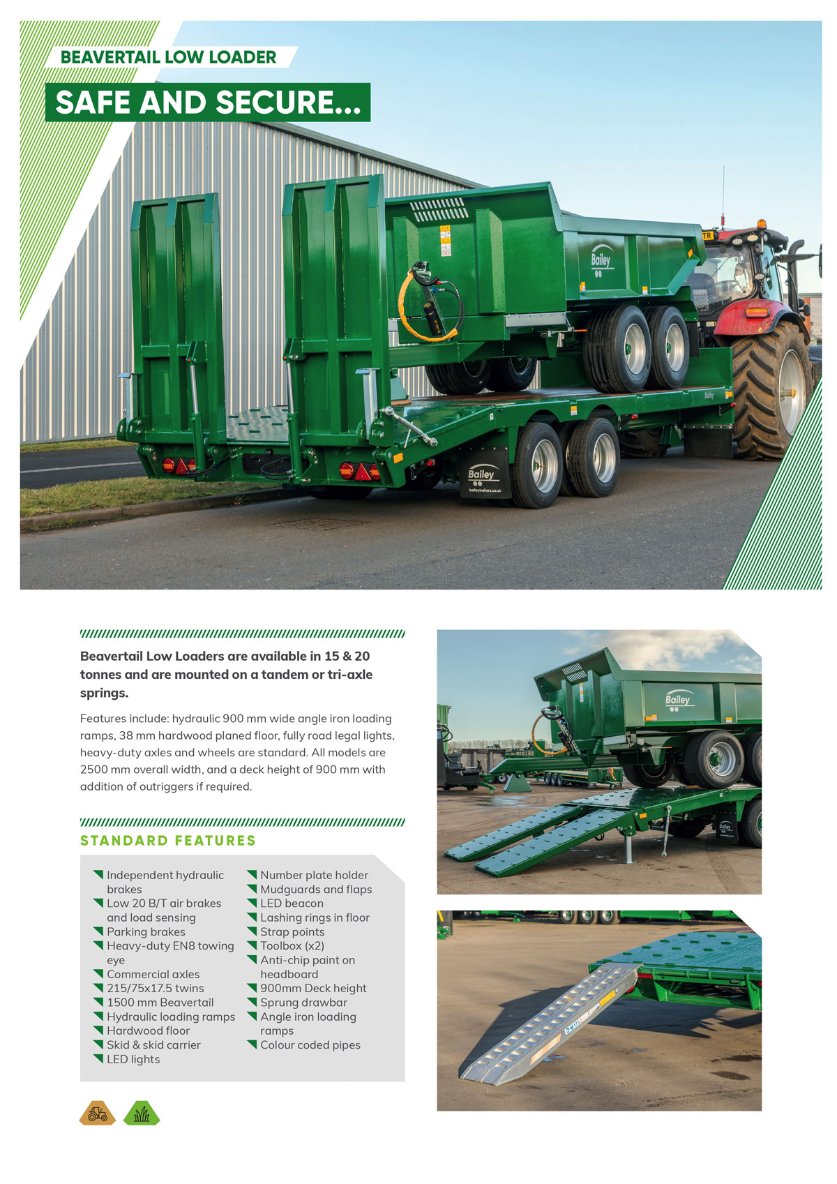 Beavertail Low Loader spec sheet