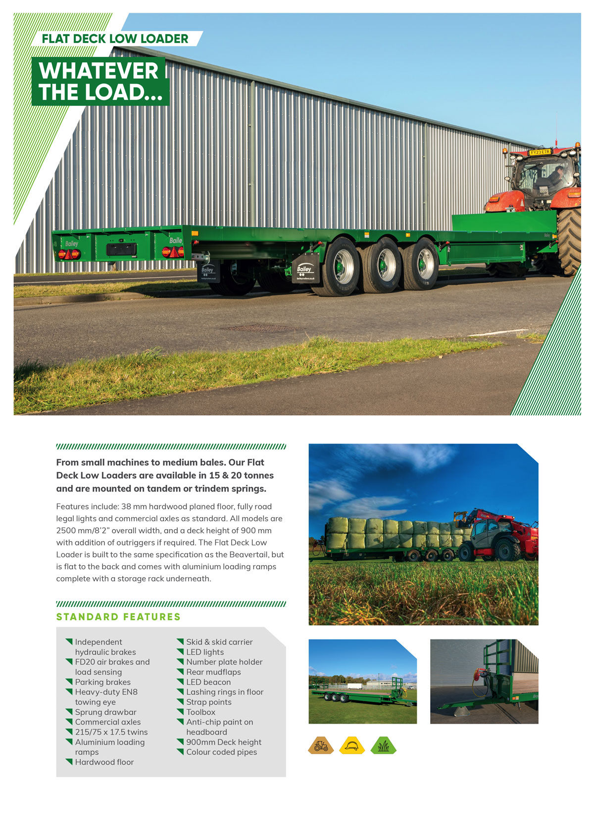 Flat Deck Low Loader spec sheet