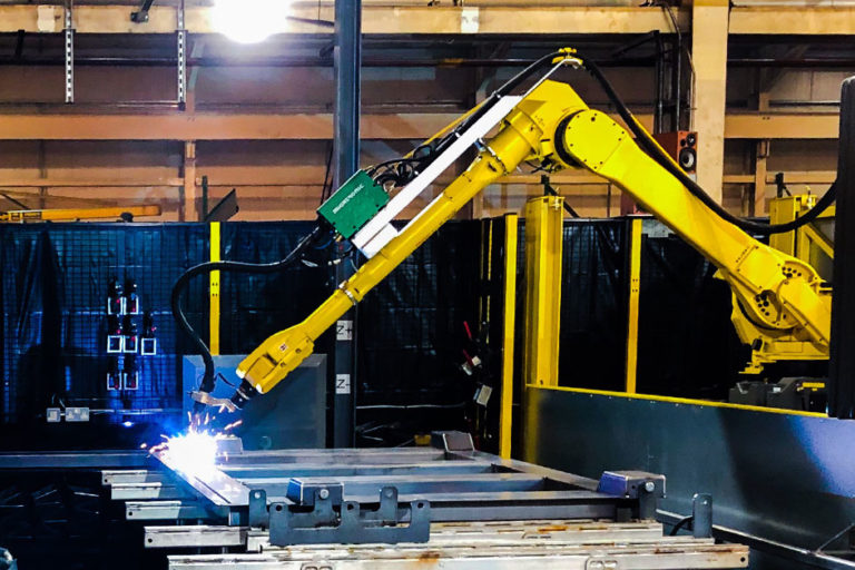 Robot welding machines at bailey trailers