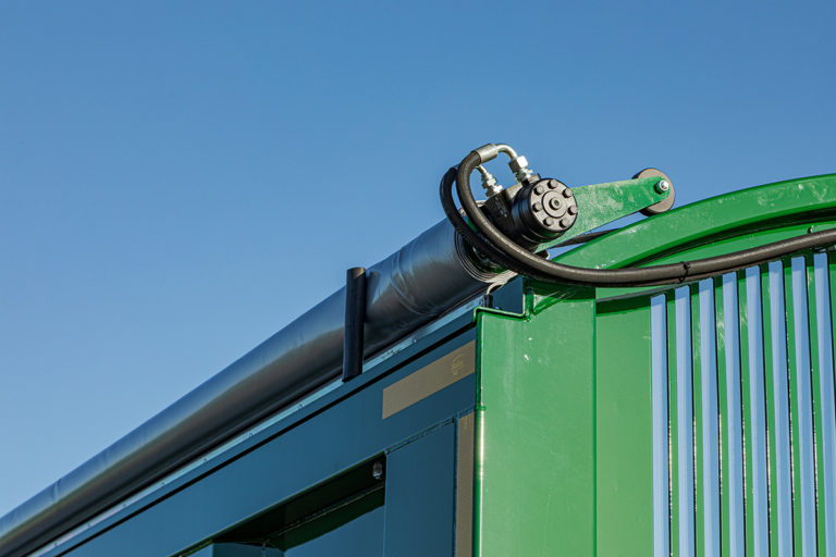 Sheeting system hydraulic mechanism