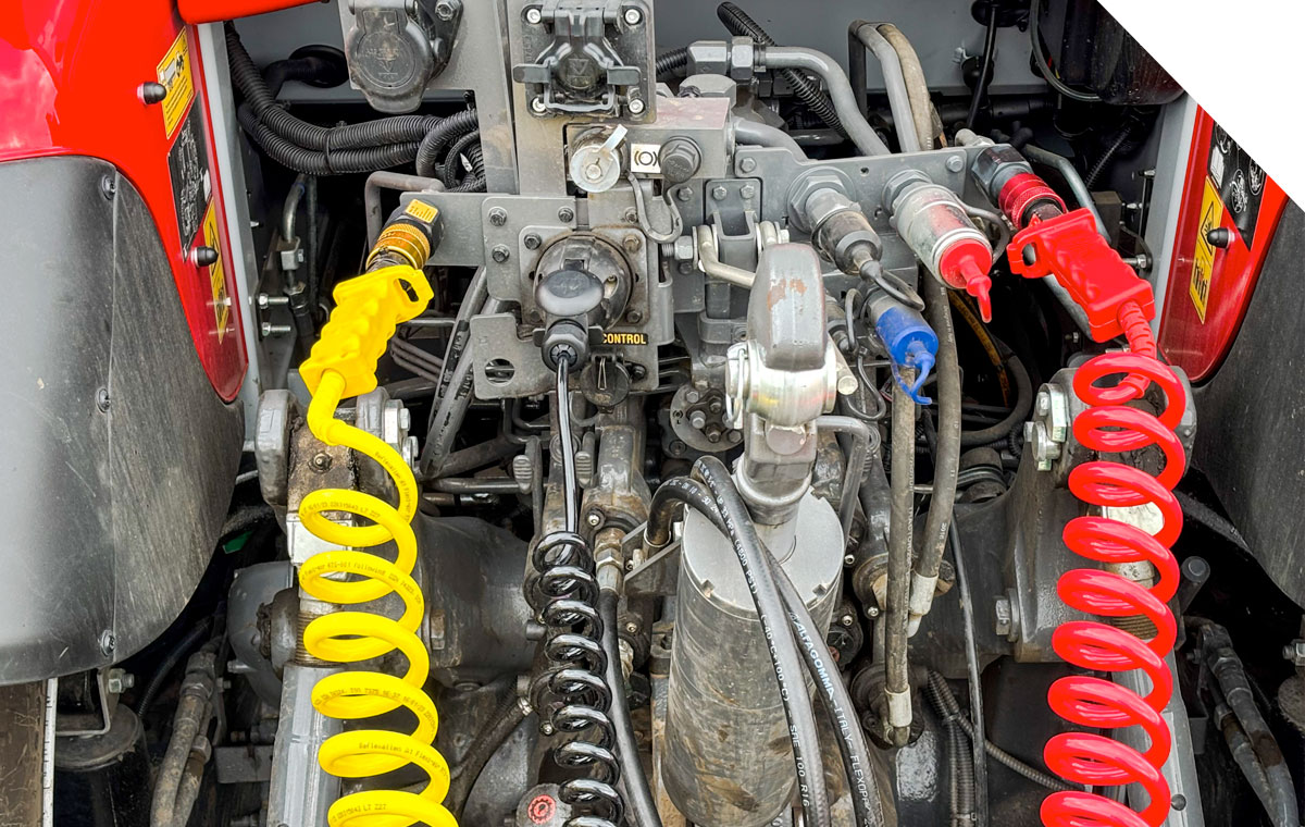 dual line air system on a bailey trailer