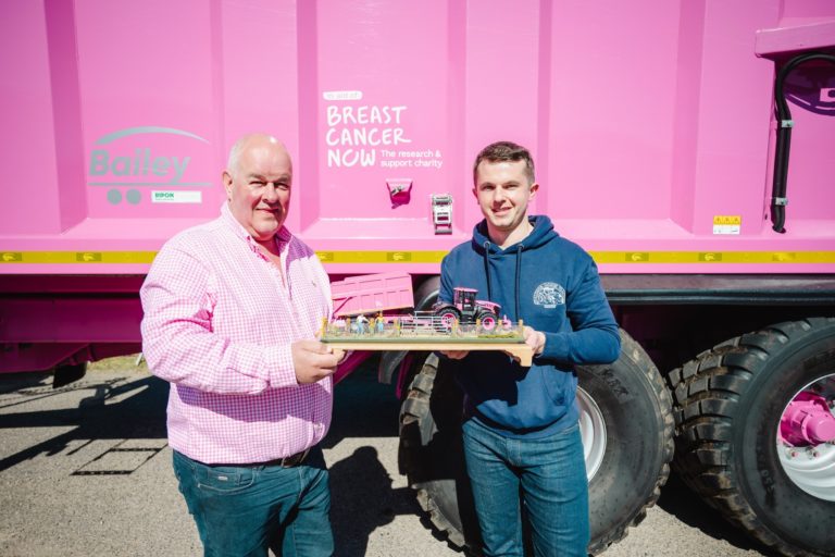 Simon Waudby of Waudby Farms and Daniel Hewitt organiser of the Spalding Model Show.