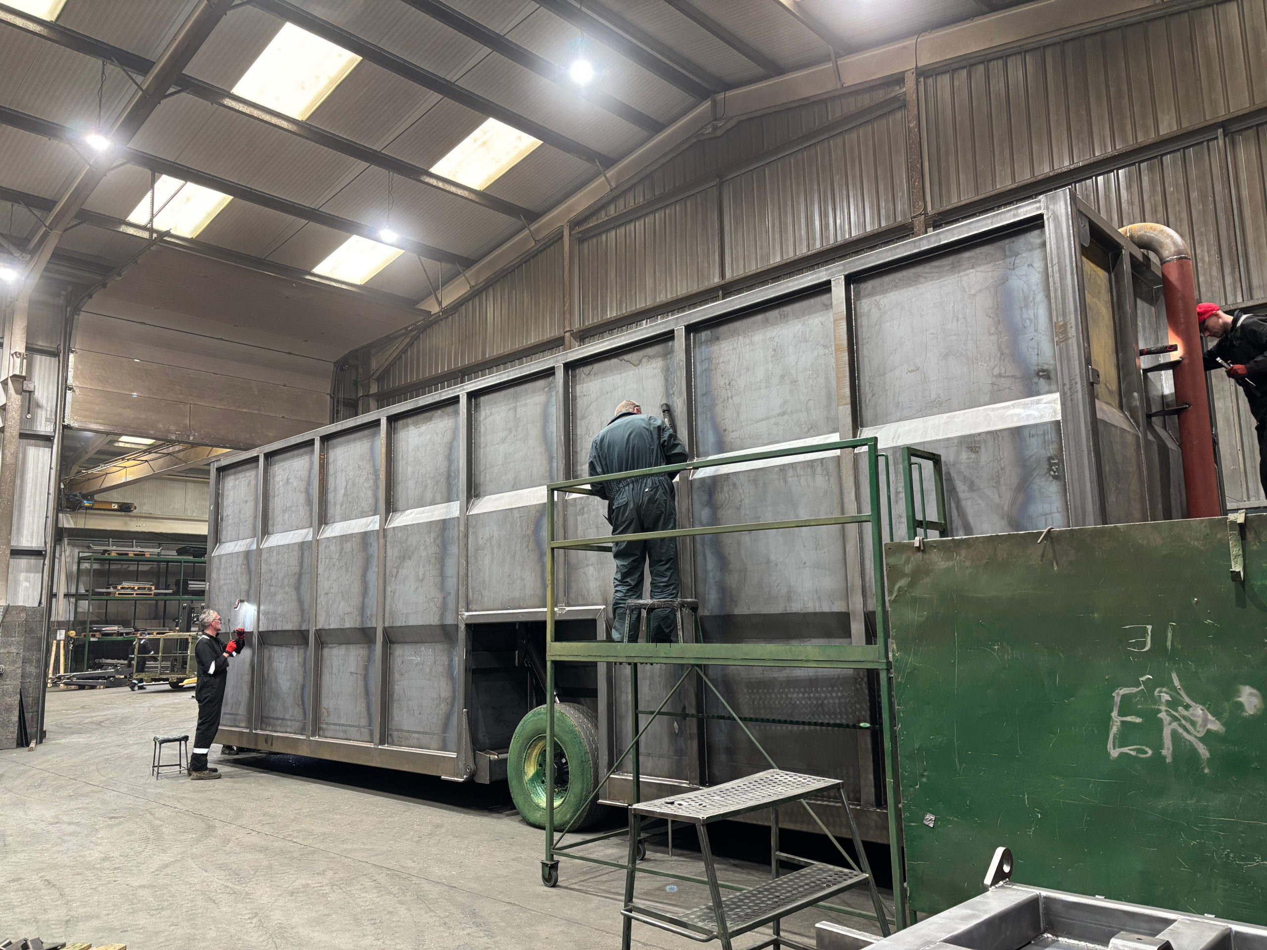 mobile nurse tank under construction